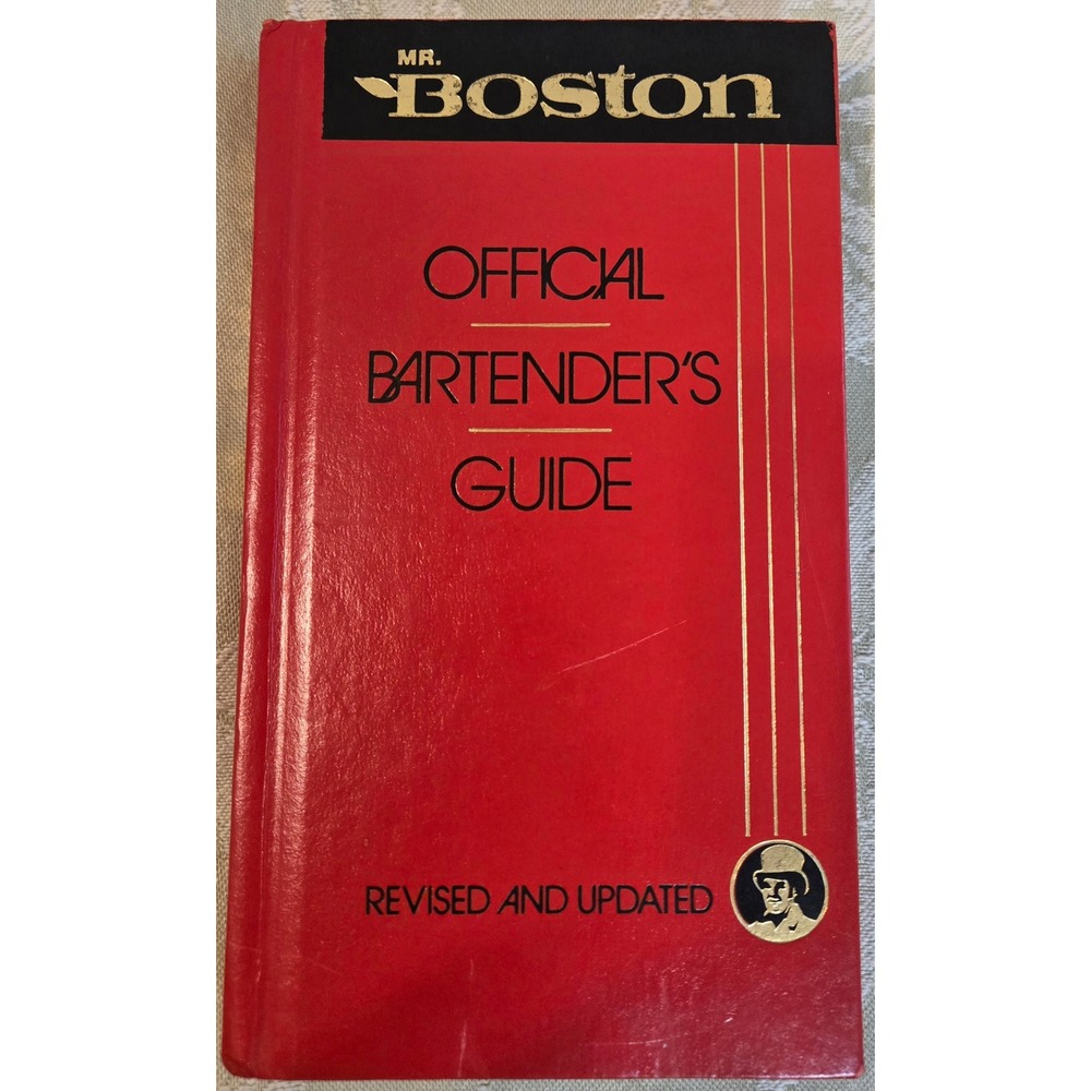 Mr Boston Official Bartenders Guide 63rd Edition 1988 Red Hardcover Warner Books